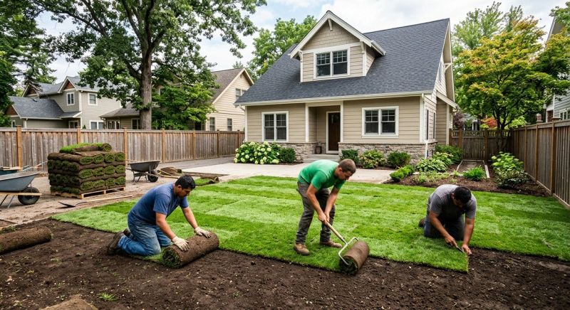 Bluegrass Sod Installation in Ventura County, CA