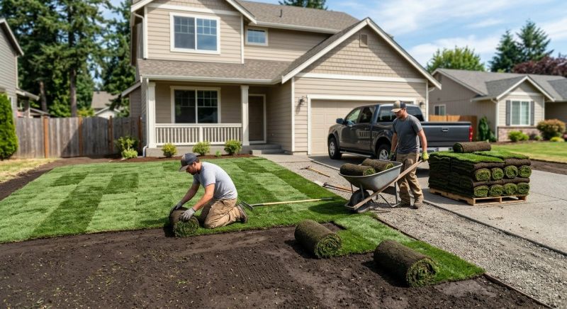 Fescue Sod Installation in Rockwall, TX